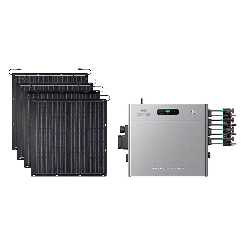 SolarFlow 2400 Pro avec quatre panneaux 230W