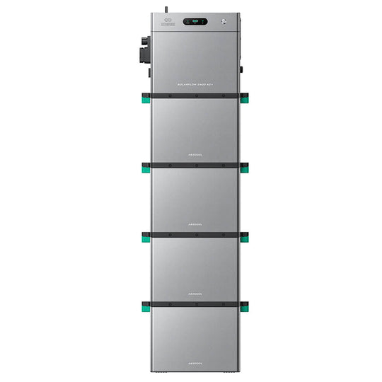 SolarFlow 2400 AC+ avec quatre batteries additionnelles