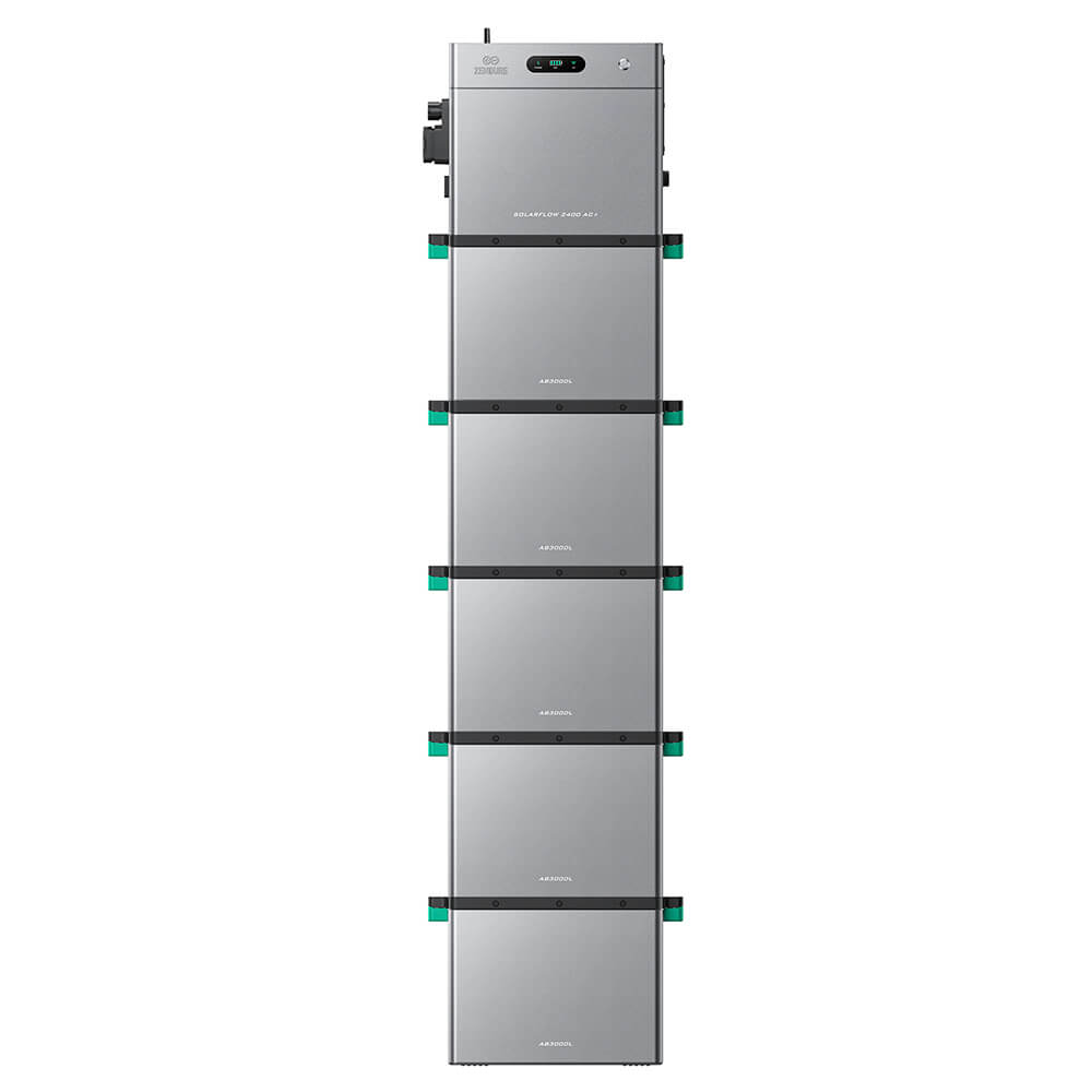 SolarFlow 2400 AC+ avec cinq batteries additionnelles