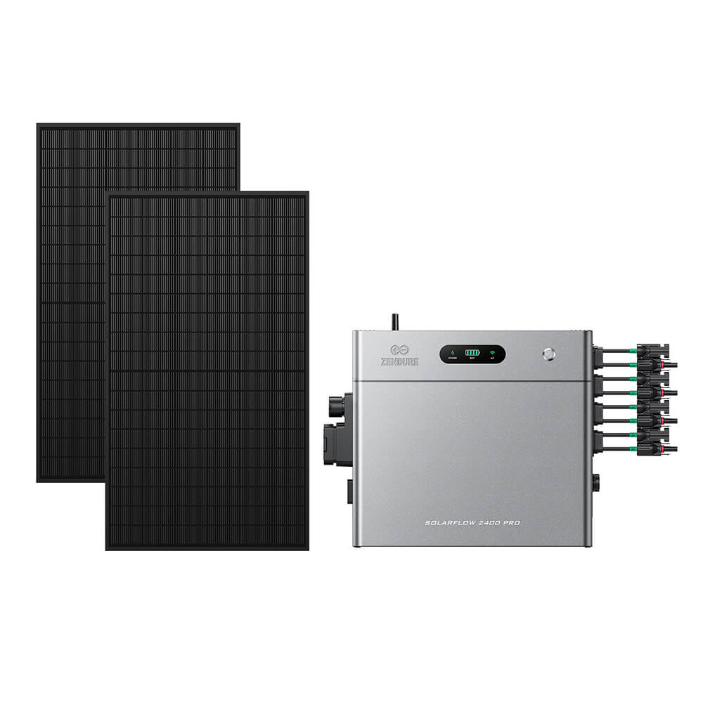 SolarFlow 2400 Pro avec deux panneaux 450W