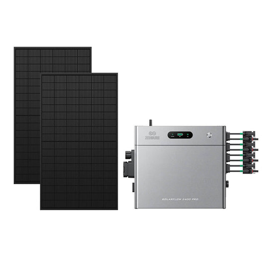 SolarFlow 2400 Pro avec deux panneaux 450W
