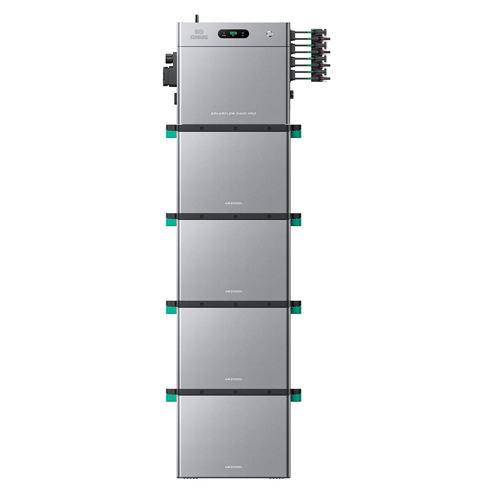 SolarFlow 2400 Pro avec quatre batteries additionnelles