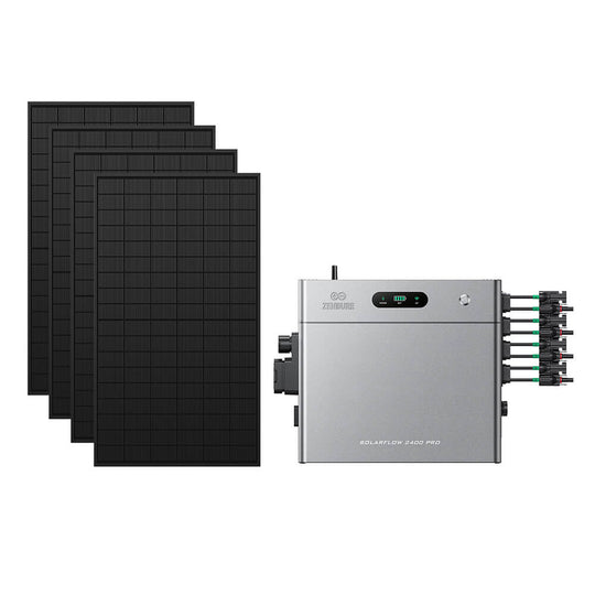 SolarFlow 2400 Pro avec quatre panneaux 450W
