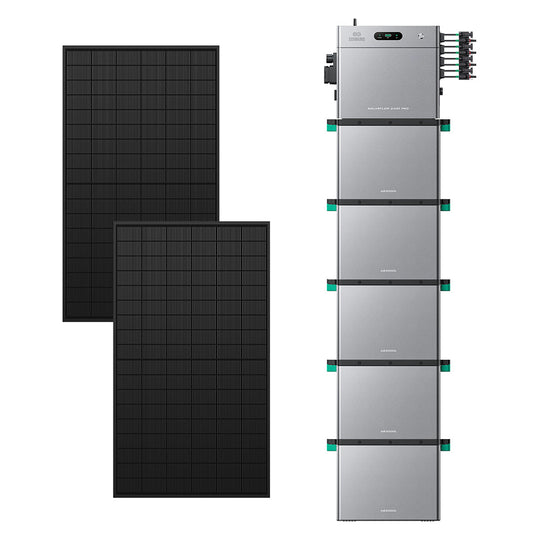 SolarFlow 2400 Pro avec cinq batteries additionnelles et deux panneaux 450W